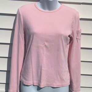 Pink Ralph Lauren long sleeve Tee